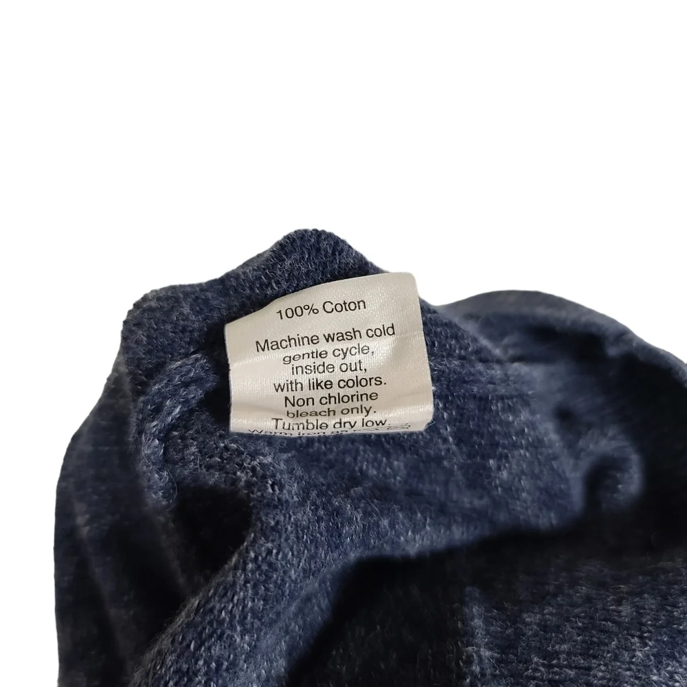 J. Crew Factory Crewneck Blue Men's Cotton Sweater XL